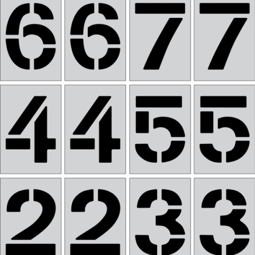 12in 22 pc number set
