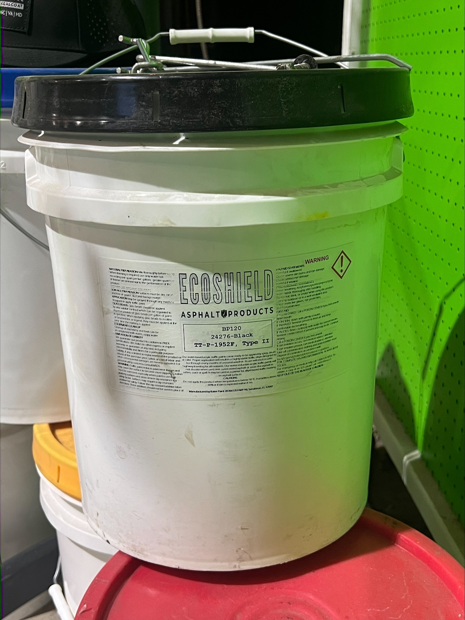 Traffic Marking Paint BLACK 5 gal